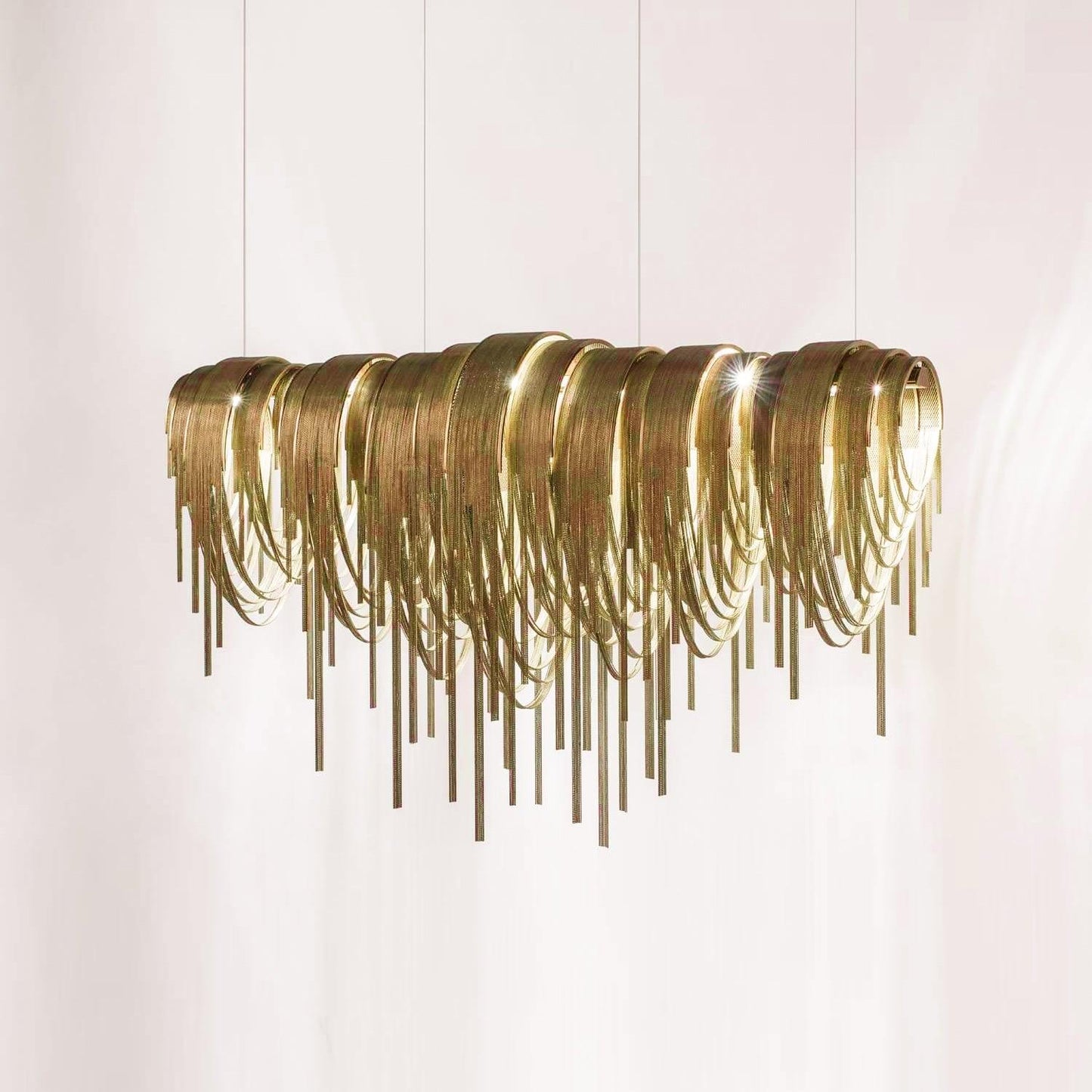 Length Chains Crown Chandelier