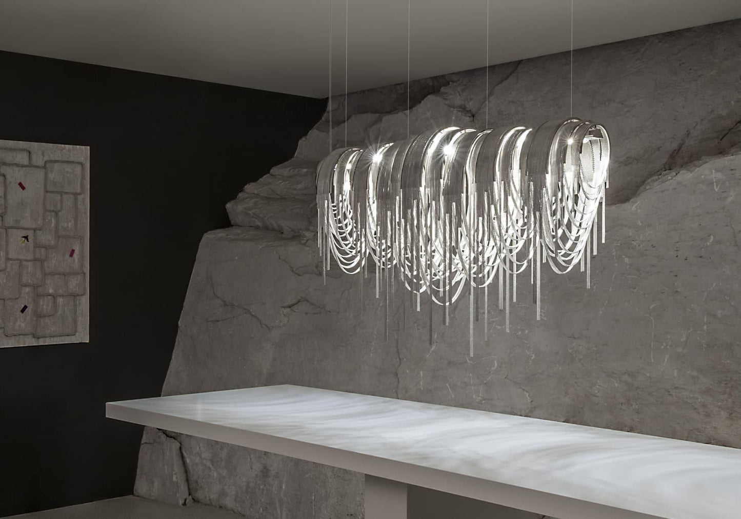 Length Chains Crown Chandelier