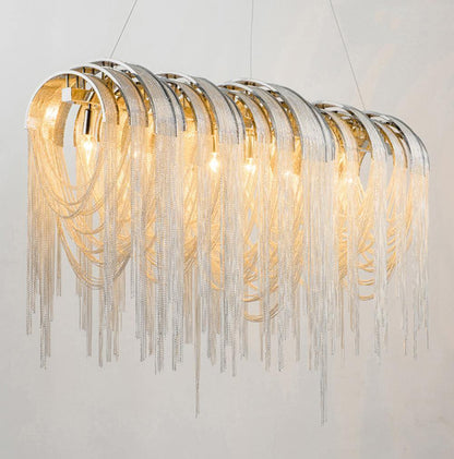 Length Chains Crown Chandelier