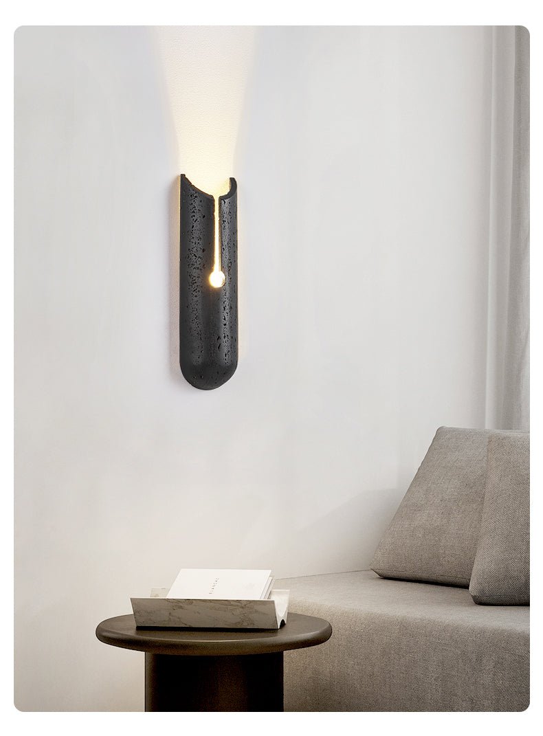 Vulca Split Stone Wall Light