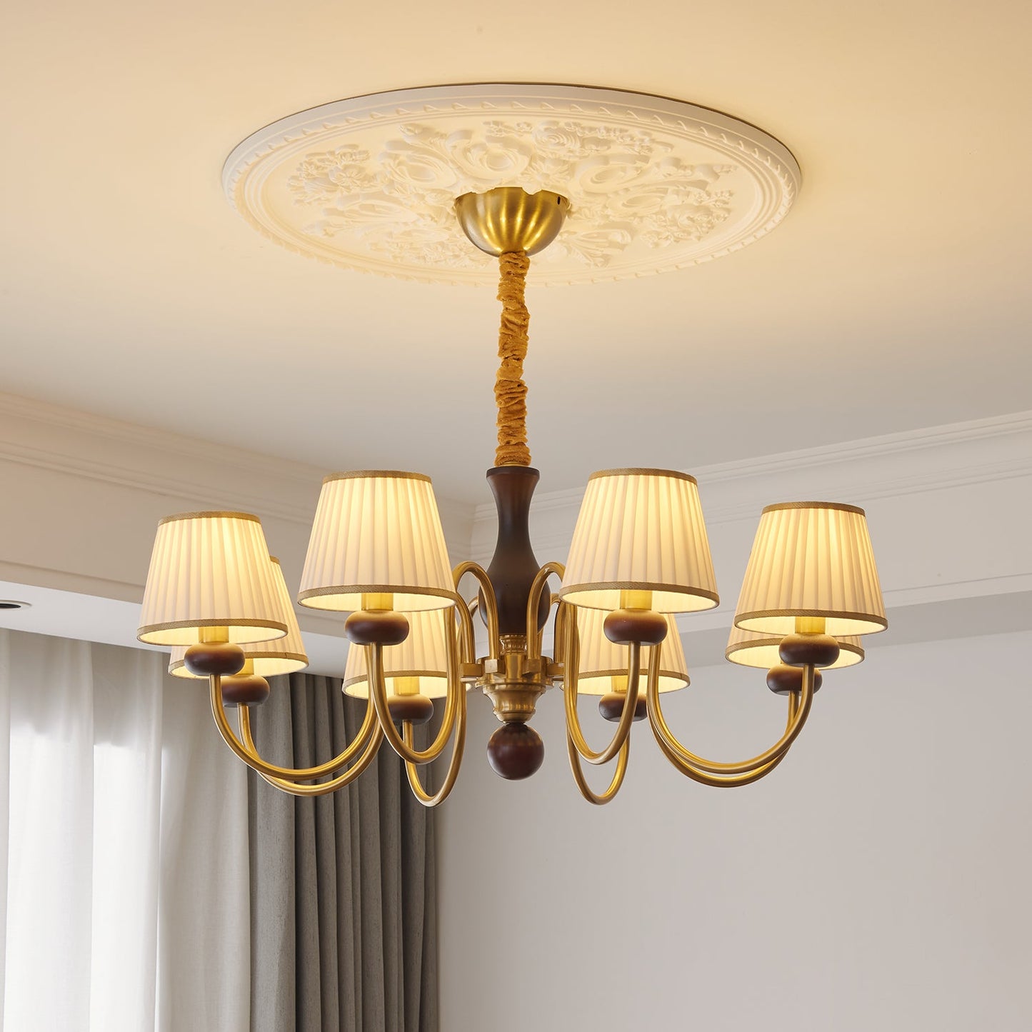 Walden Pleat Chandelier