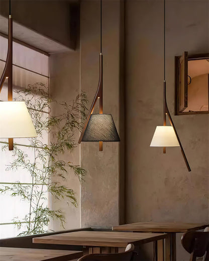 Nanzhi Wood Droplight Pendant Lamp