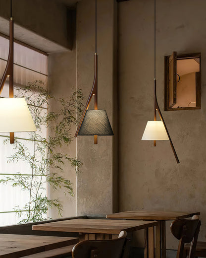 Nanzhi Wood Droplight Pendant Lamp