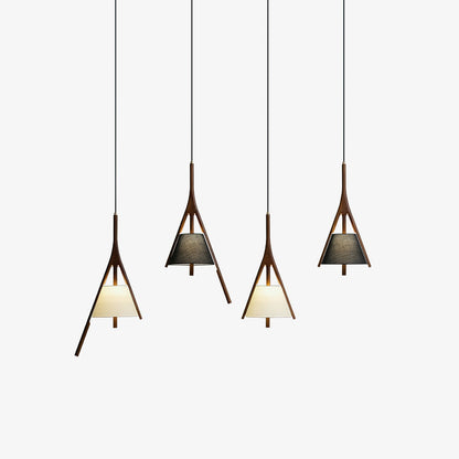 Nanzhi Wood Droplight Pendant Lamp