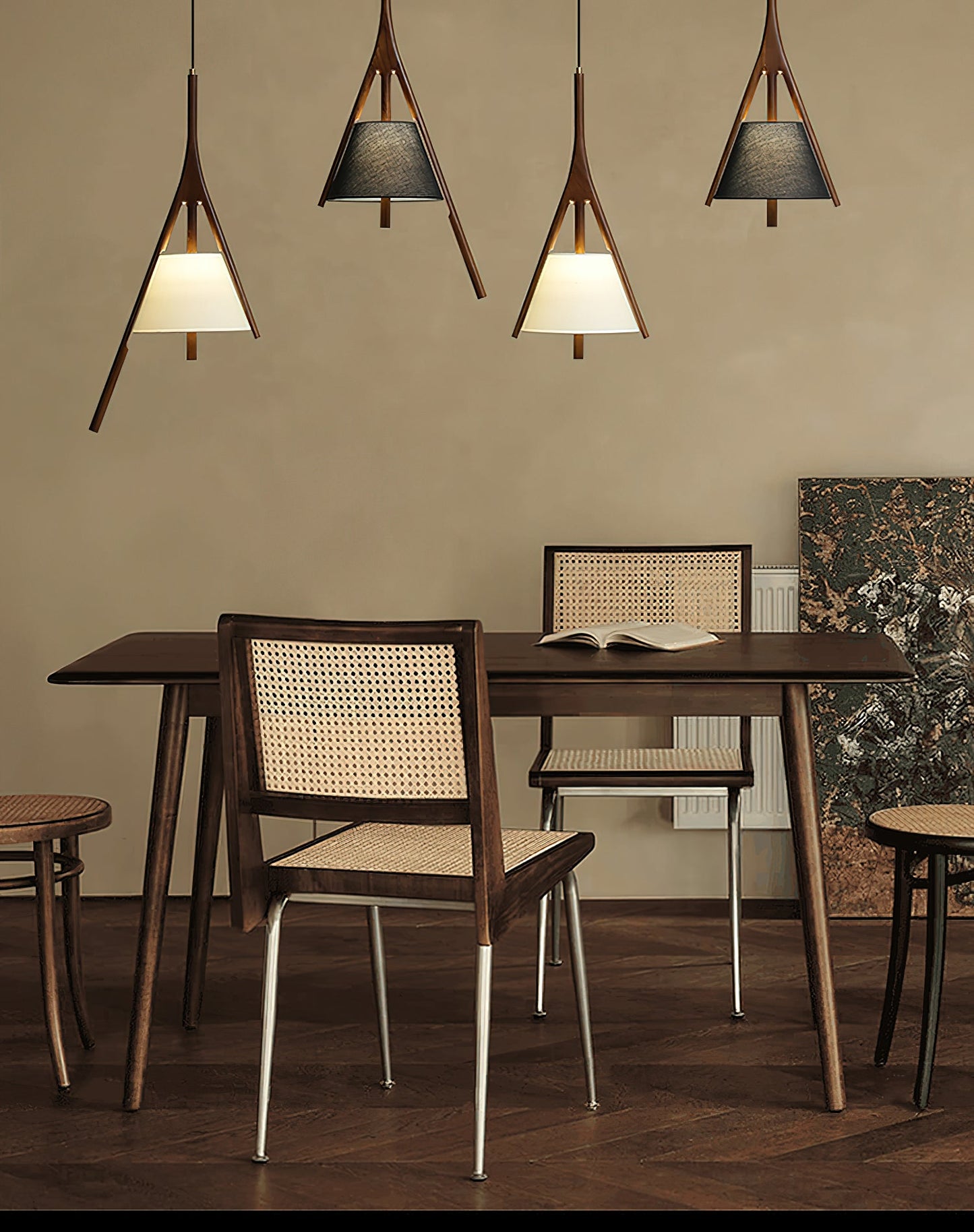 Nanzhi Wood Droplight Pendant Lamp