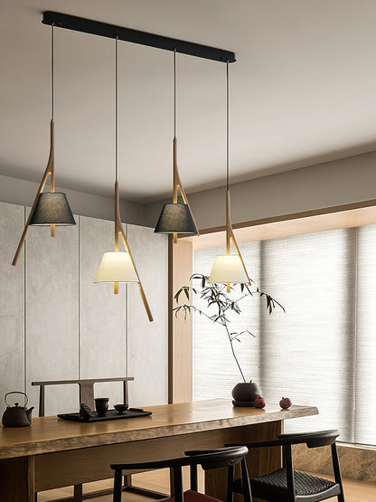 Nanzhi Wood Droplight Pendant Lamp