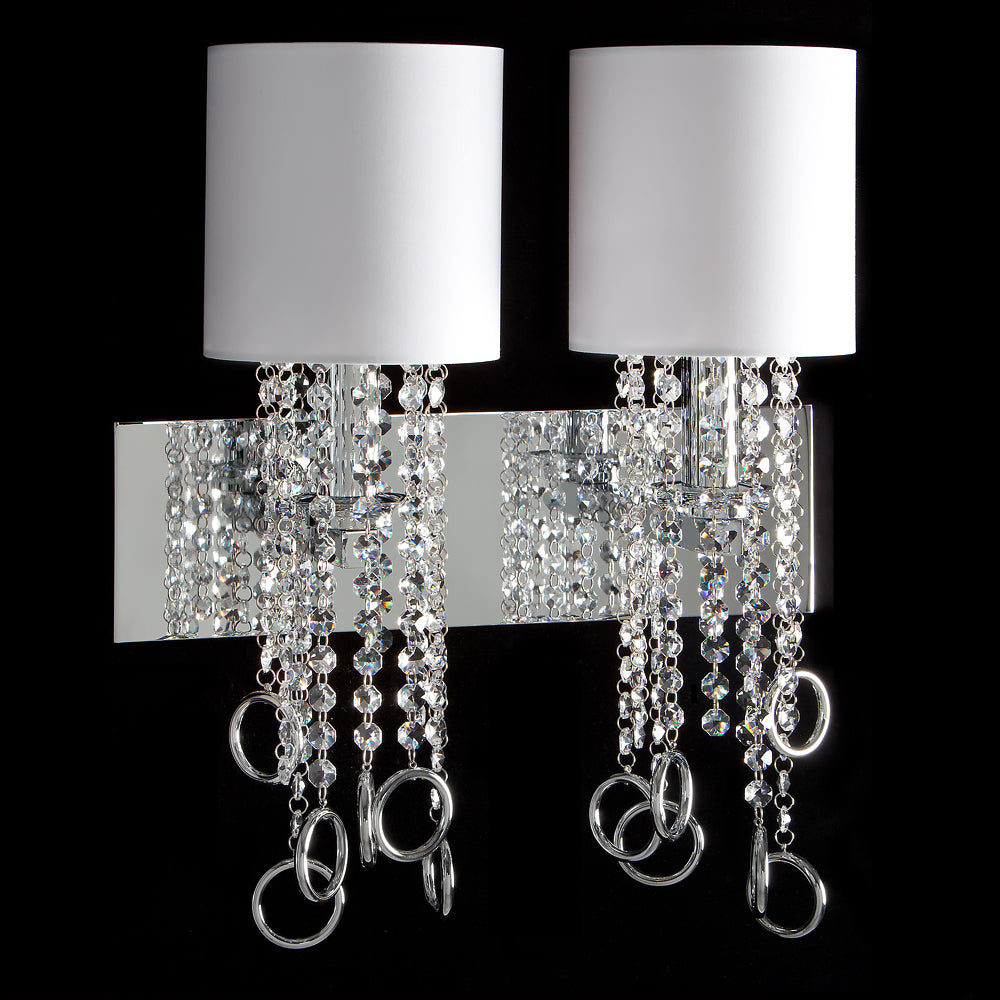 Modern Crystal White Wall Light