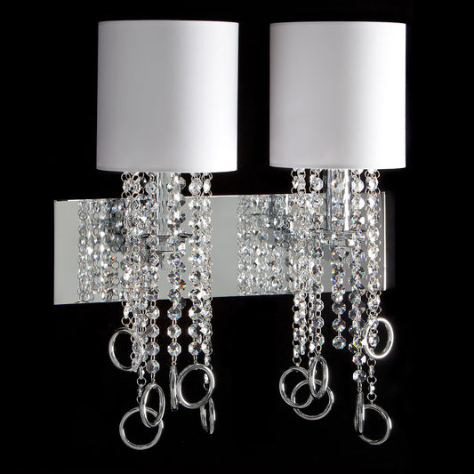 Modern Crystal White Wall Light