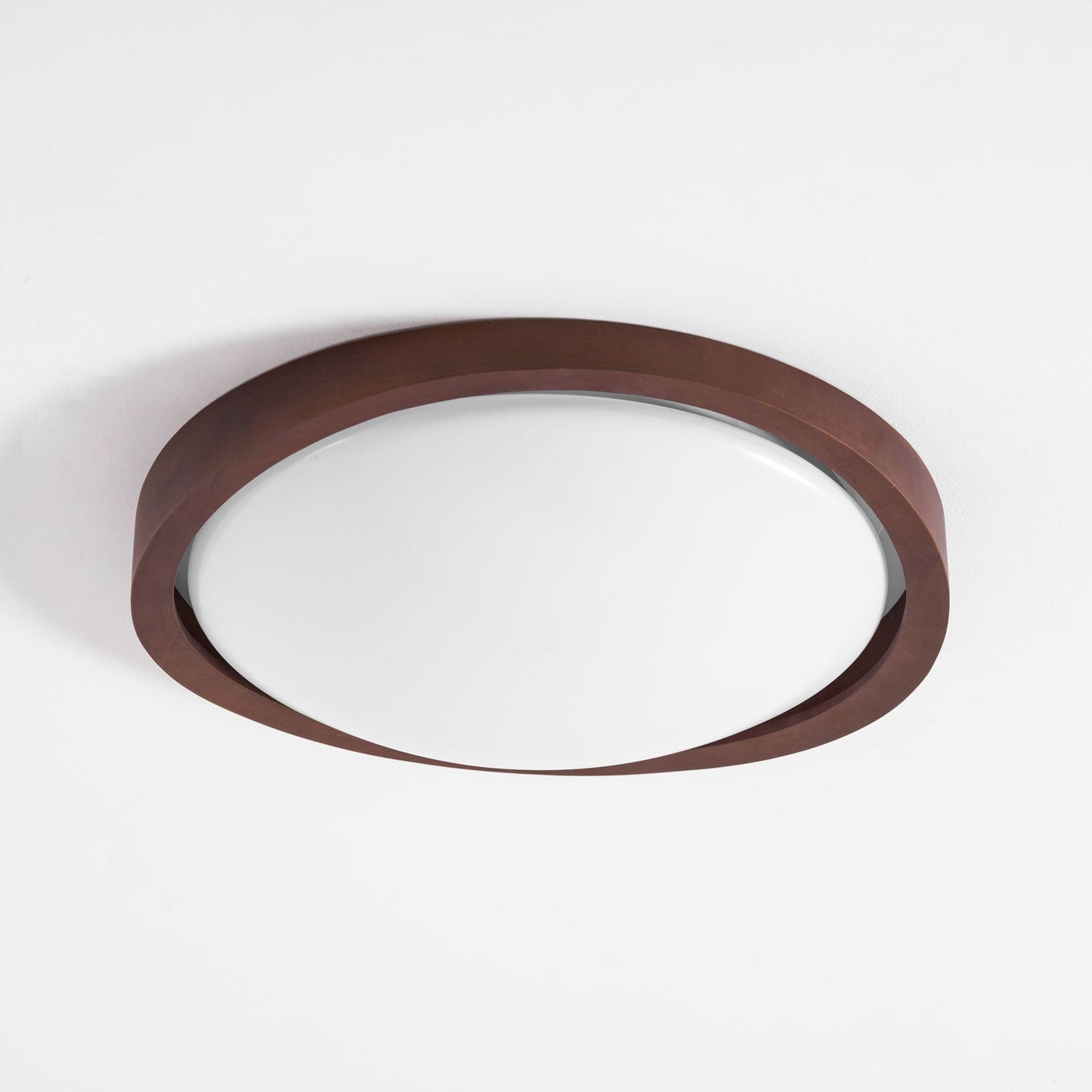 Walnut Curved Edge Ceiling Light