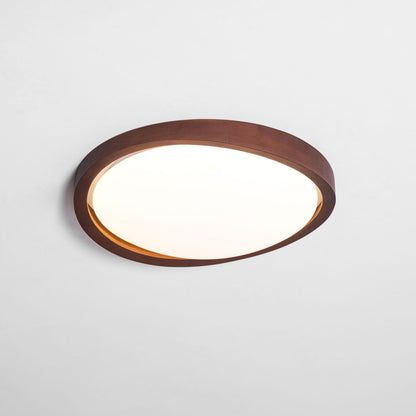Walnut Curved Edge Ceiling Light