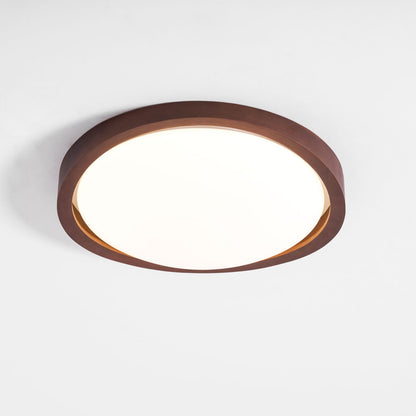Walnut Curved Edge Ceiling Light
