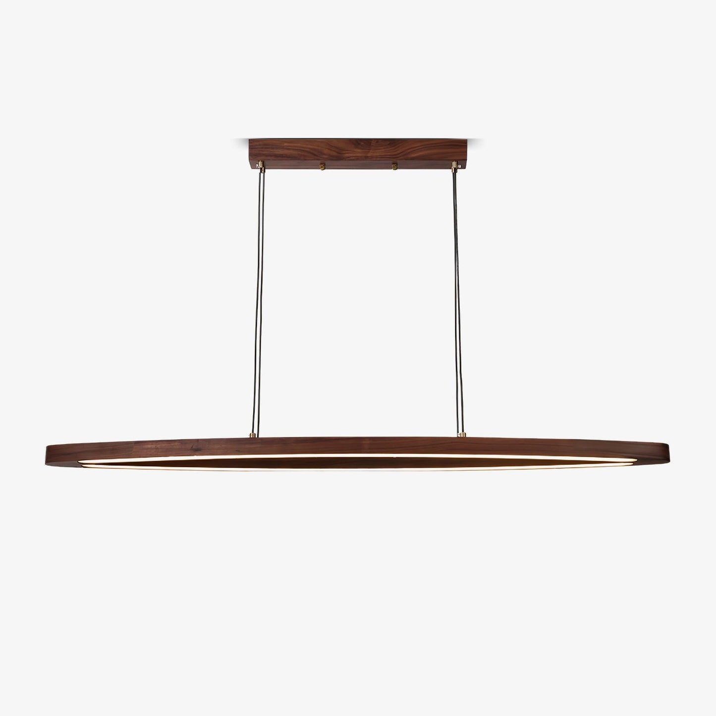 Walnut Arc Linear Ceiling light fitting Pendant Lamp