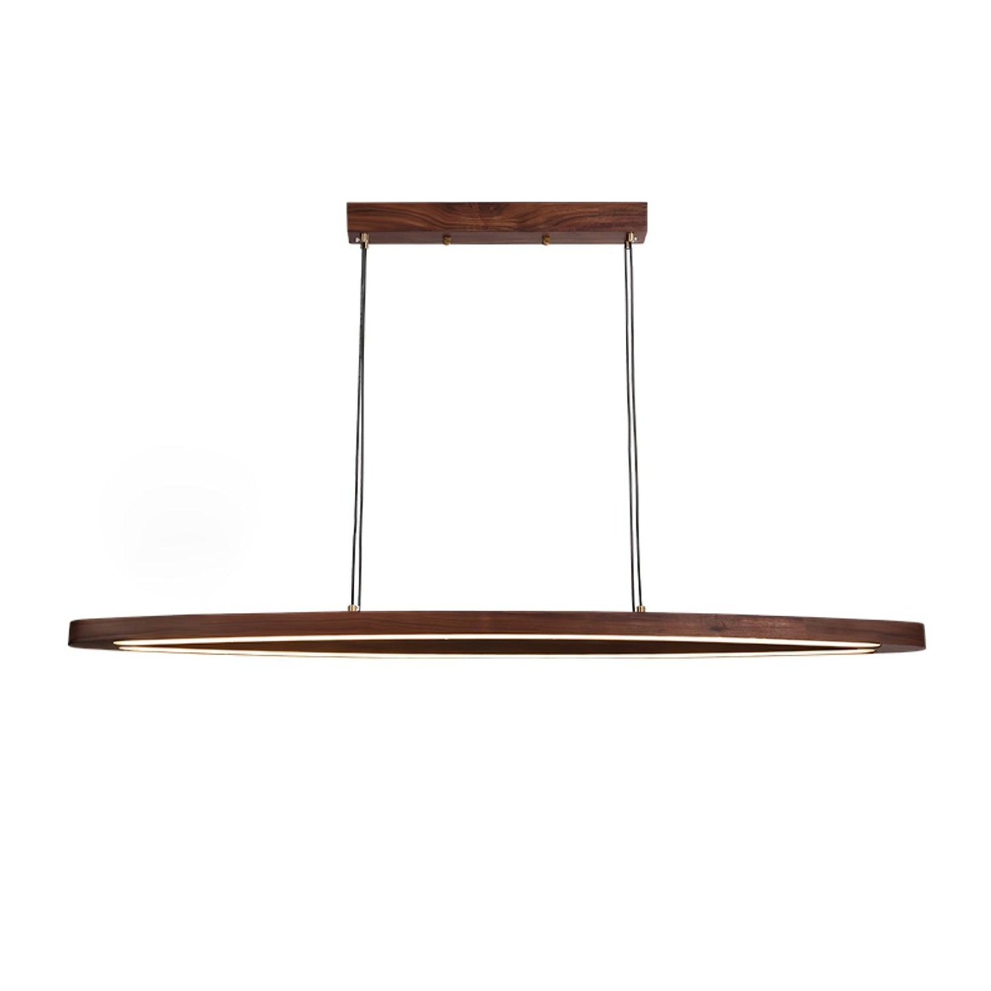 Walnut Arc Linear Ceiling light fitting Pendant Lamp