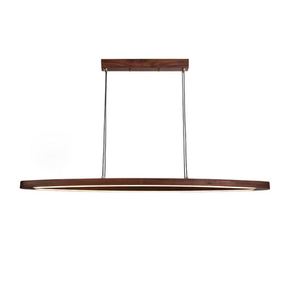 Walnut Arc Linear Ceiling light fitting Pendant Lamp