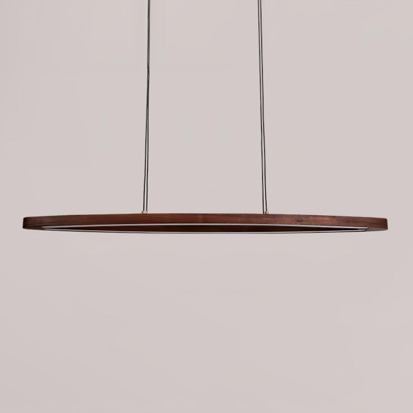 Walnut Arc Linear Ceiling light fitting Pendant Lamp