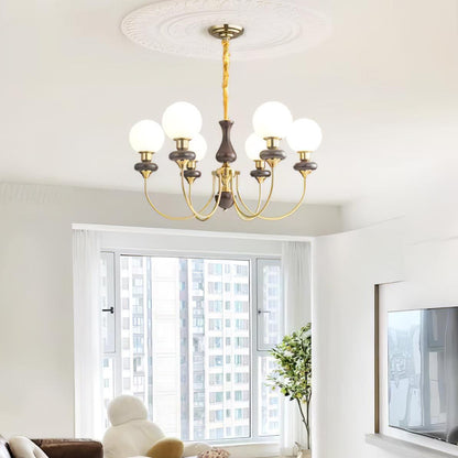 Retro Monique Gasolier Chandelier