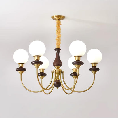 Retro Monique Gasolier Chandelier