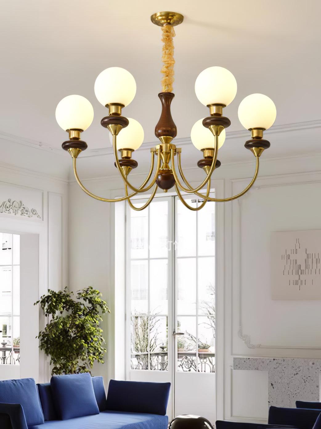 Retro Monique Gasolier Chandelier