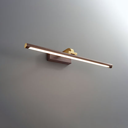 Walnut Color Linear LED Wall-mounted light Wall Light