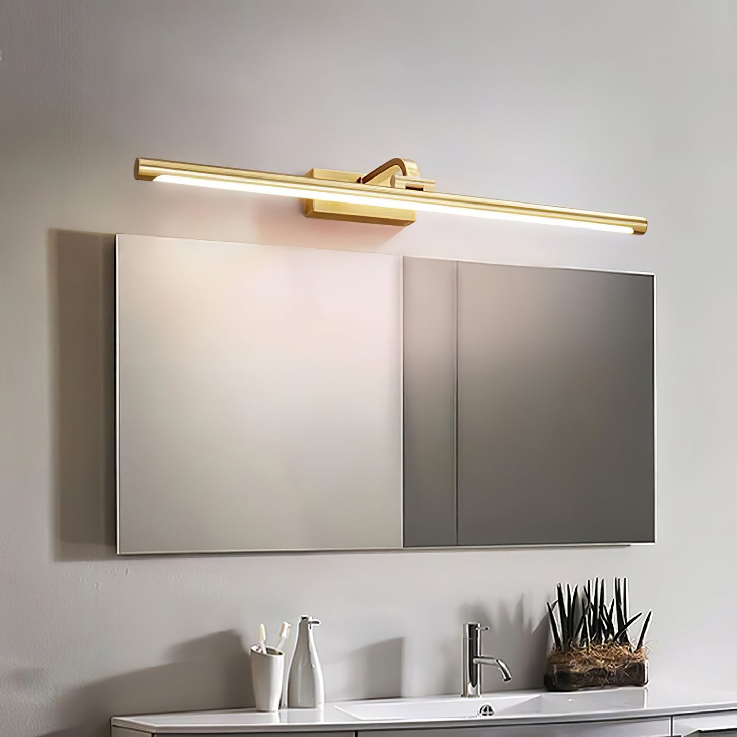 Walnut Color Linear LED Wall-mounted light Wall Light