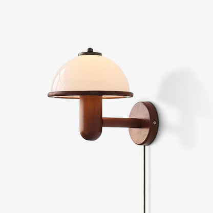 Mushroom Wood Lamp bracket Wall Lamp