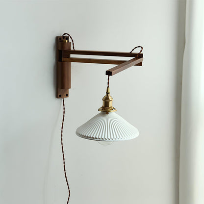 Walnut Telescopic Wall light Wall Lamp