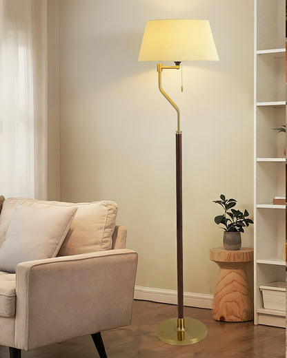 Walnut Whisper Tall Lamp Floor Lamp