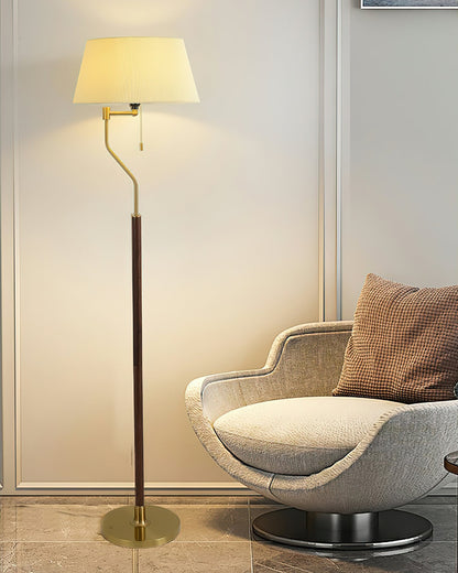 Walnut Whisper Tall Lamp Floor Lamp