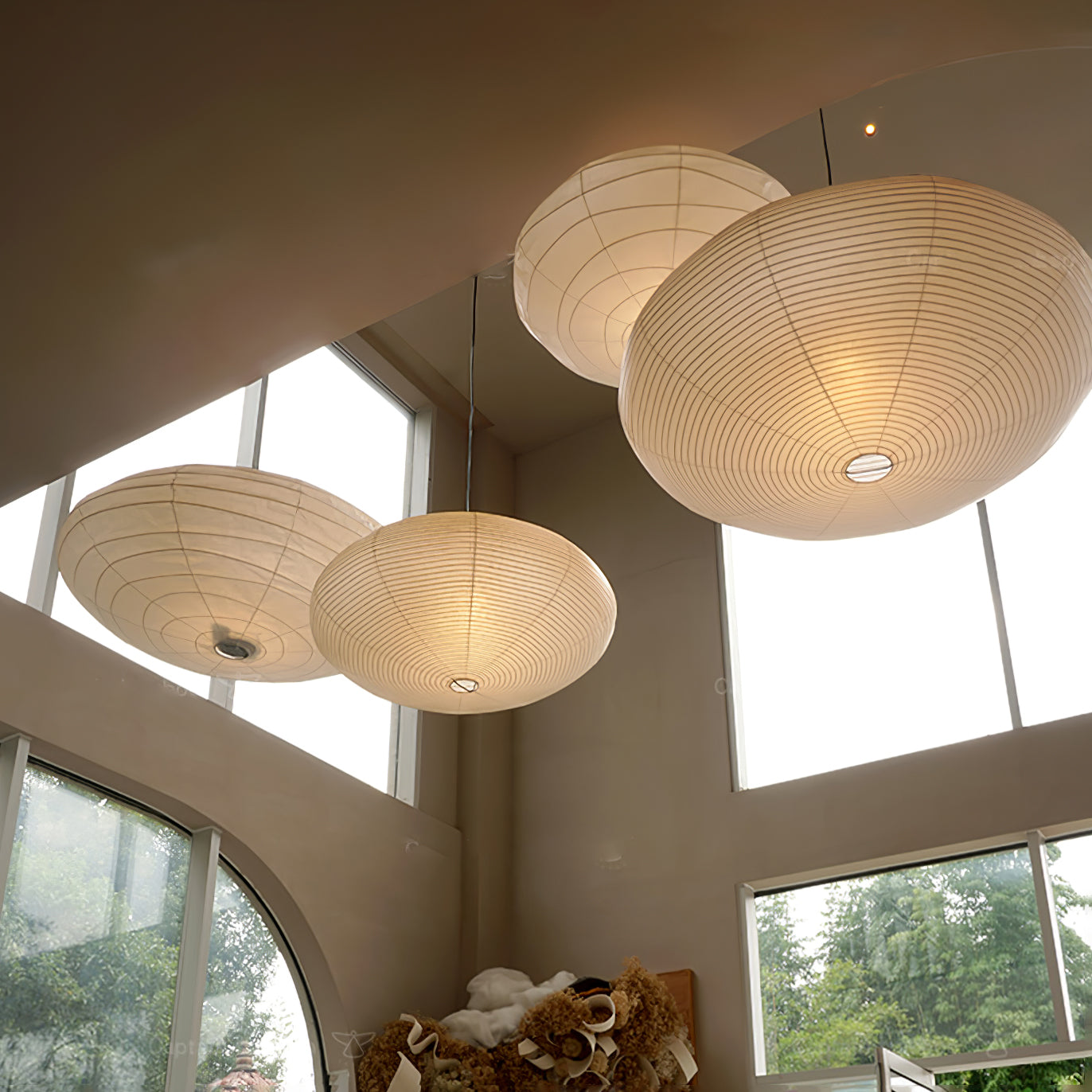 Washi Paper 15A Ceiling light fitting Pendant Light