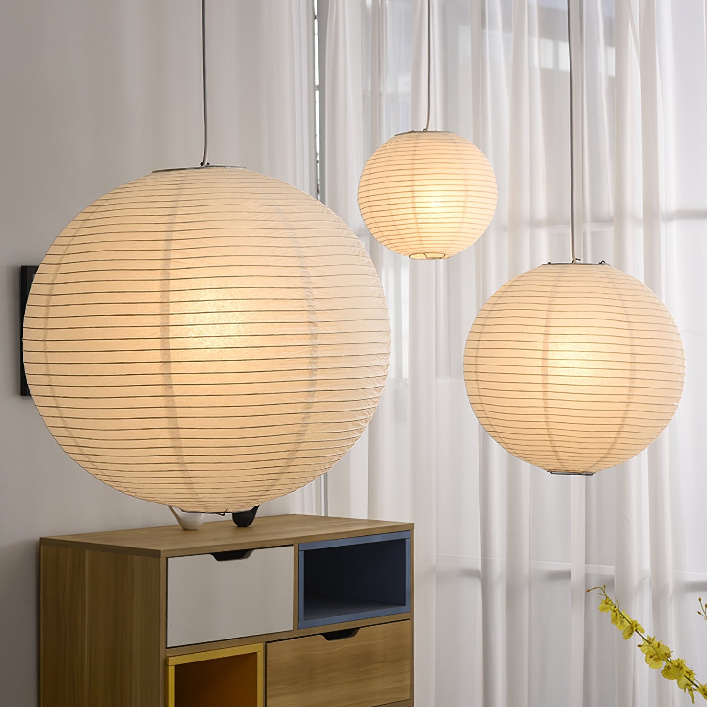 Washi Paper A Drop light Pendant Lamp