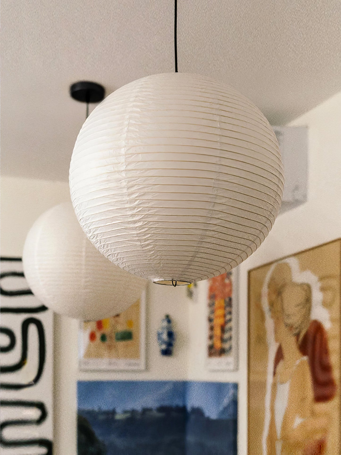 Washi Paper A Drop light Pendant Lamp