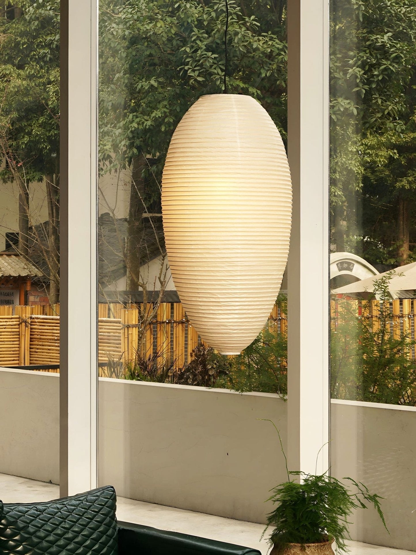 Washi Paper Chestnut Drop light Pendant Lamp