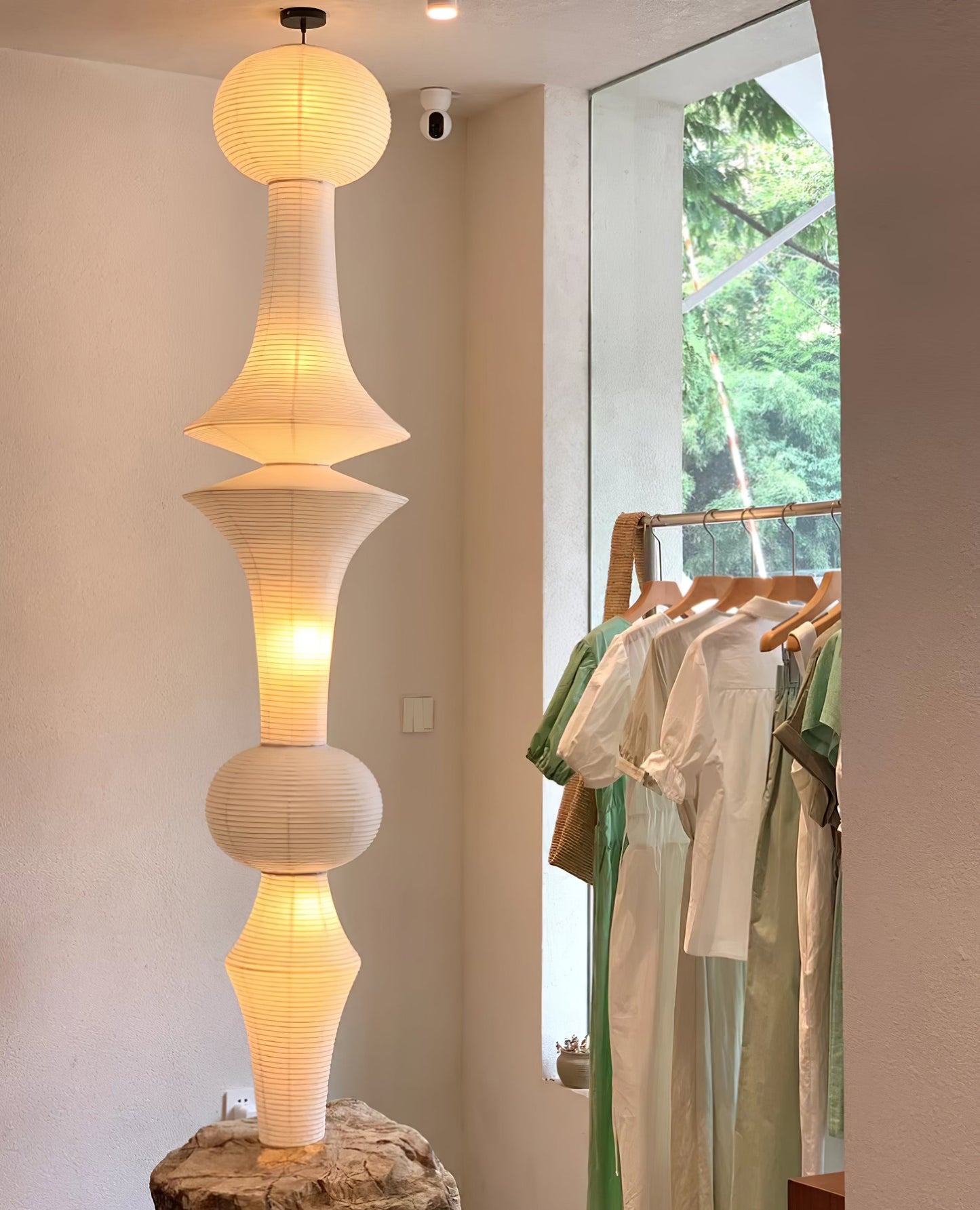 Washi Paper E Drop light Pendant Light