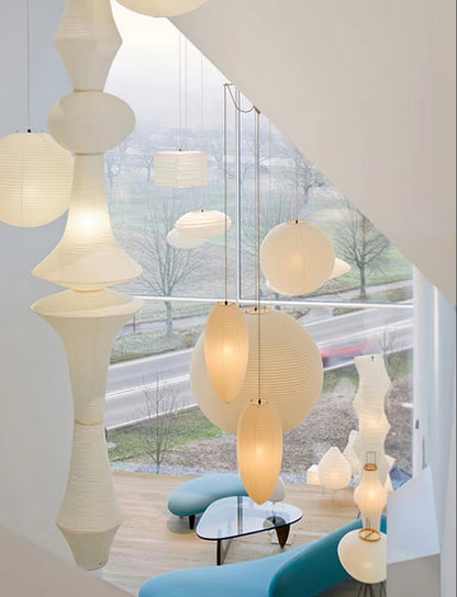 Washi Paper E Drop light Pendant Light