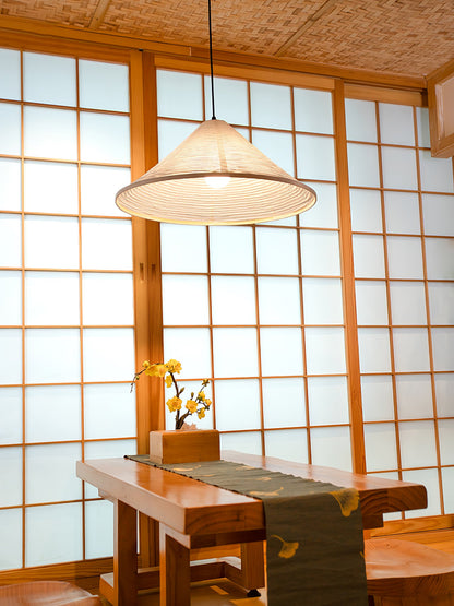 Washi Paper Pyramid Hanging light Pendant Lamp