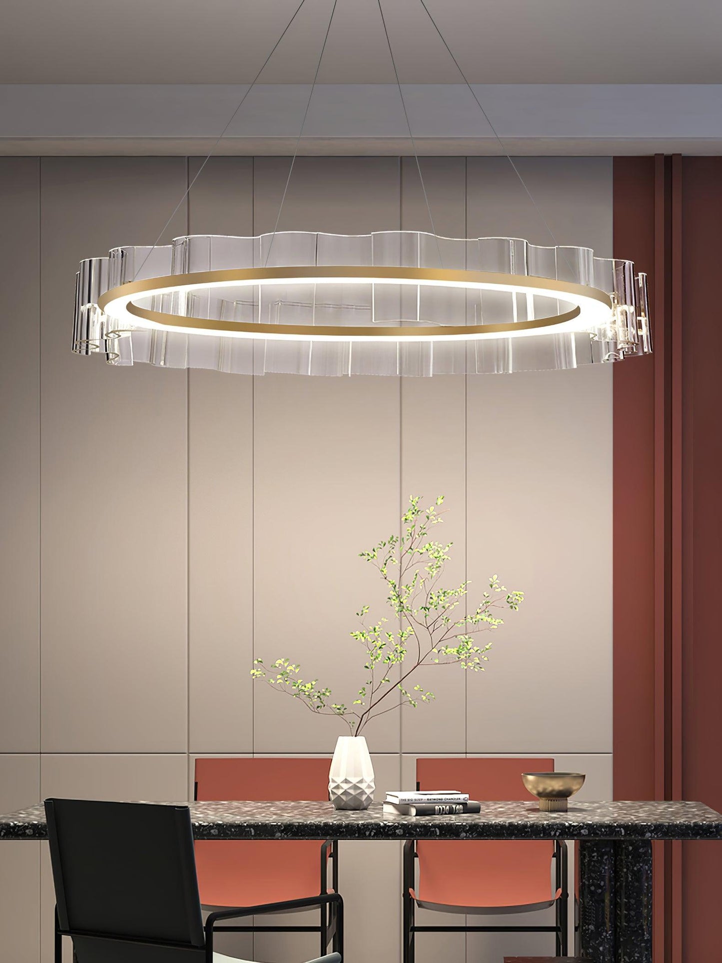 Water Wave Glass Ceiling fixture Chandelier