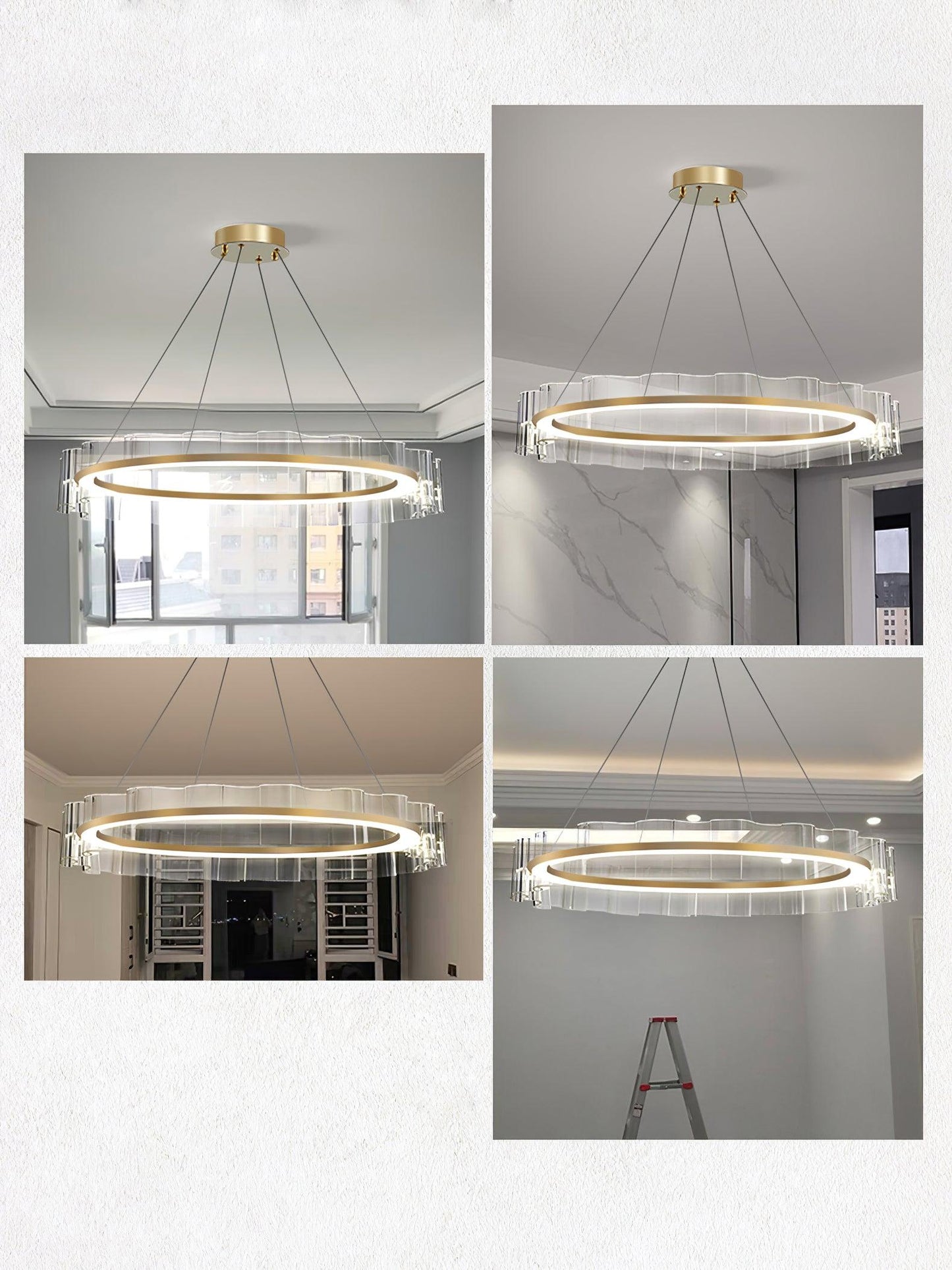 Water Wave Glass Ceiling fixture Chandelier