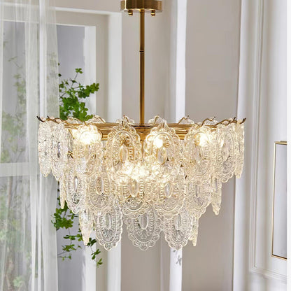 Wave Glass Electrolier Chandelier