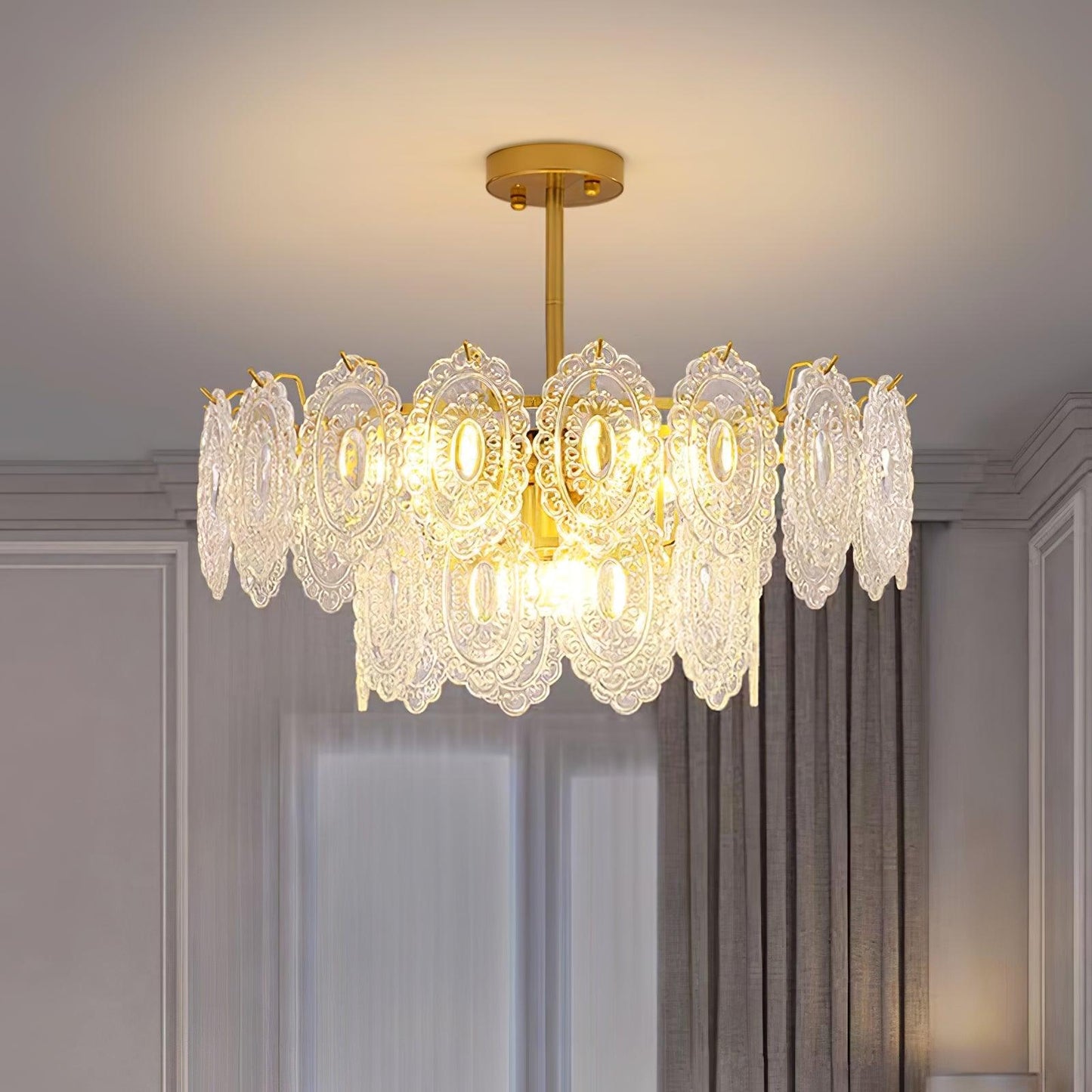 Wave Glass Electrolier Chandelier