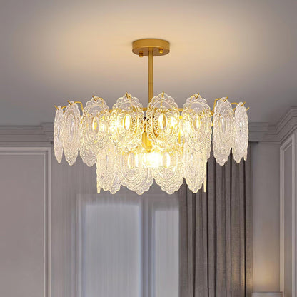 Wave Glass Electrolier Chandelier