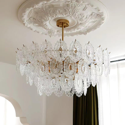 Wave Glass Electrolier Chandelier