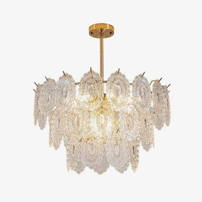 Wave Glass Electrolier Chandelier