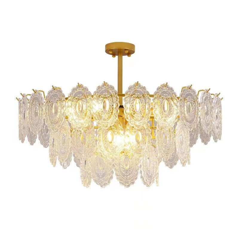 Wave Glass Electrolier Chandelier