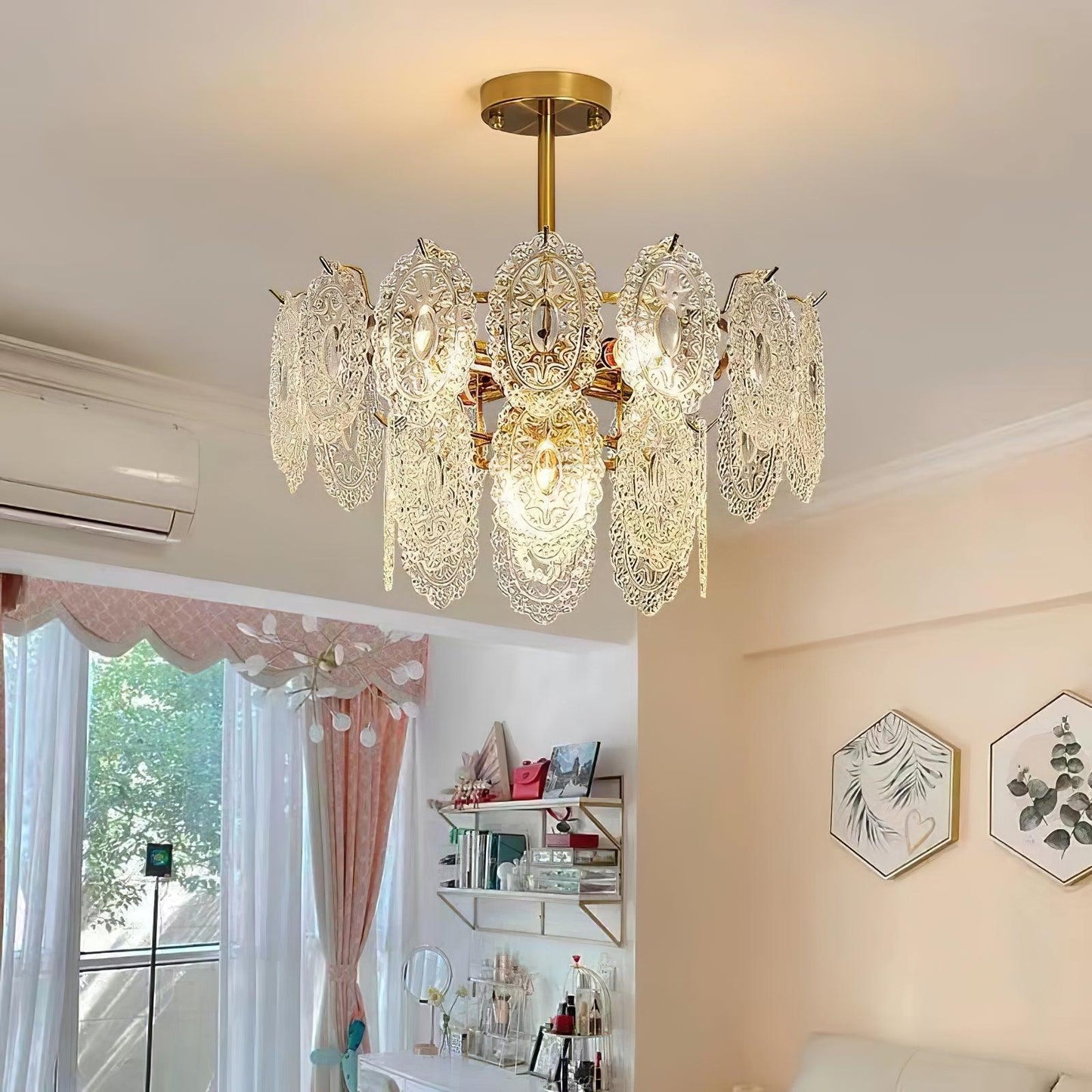 Wave Glass Electrolier Chandelier