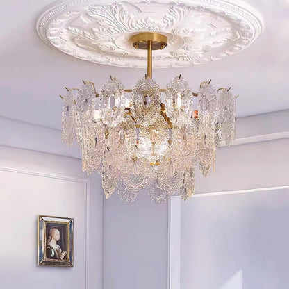 Wave Glass Electrolier Chandelier