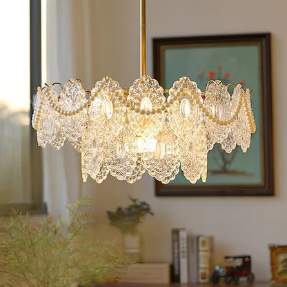 Wave Pearl Gasolier Chandelier