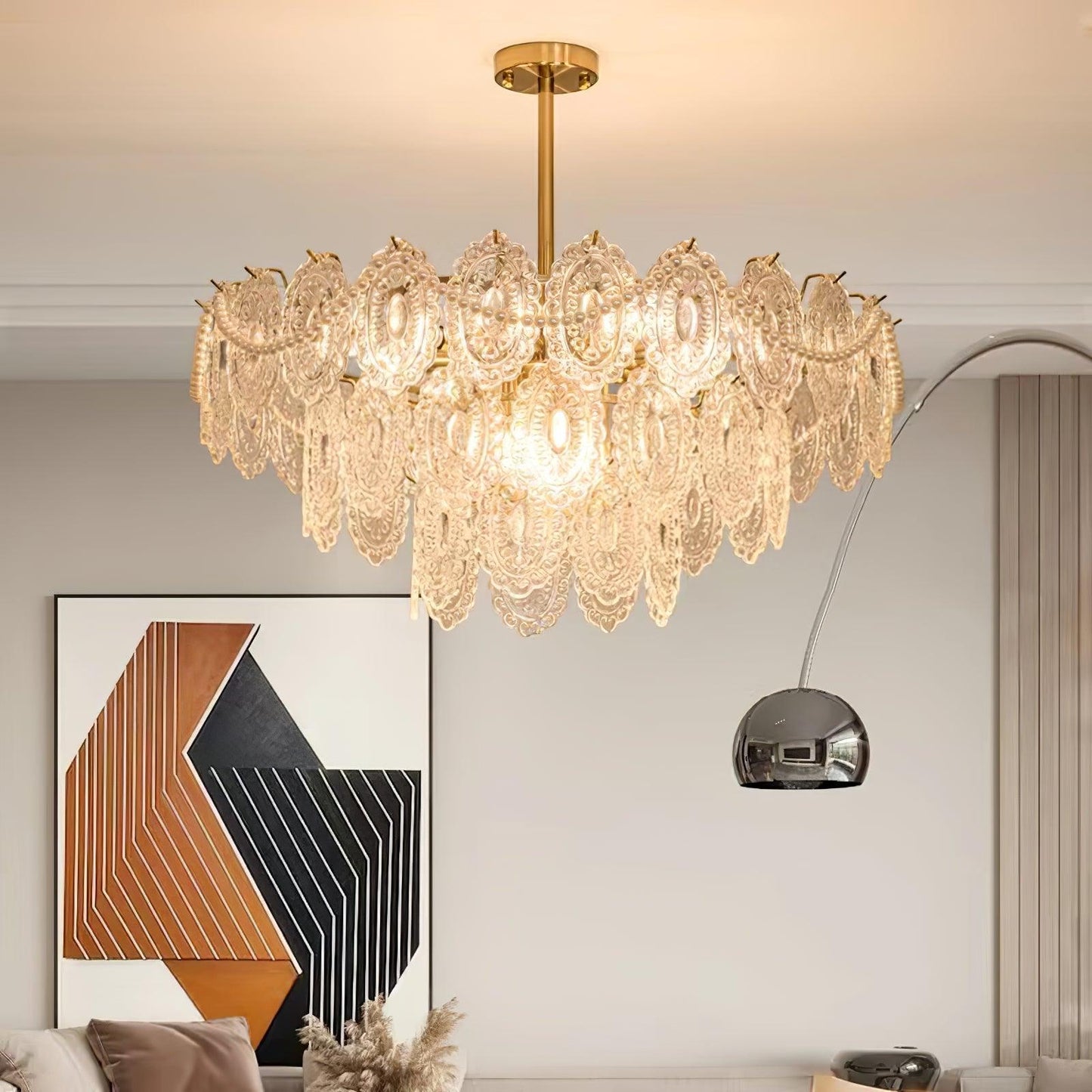 Wave Pearl Gasolier Chandelier