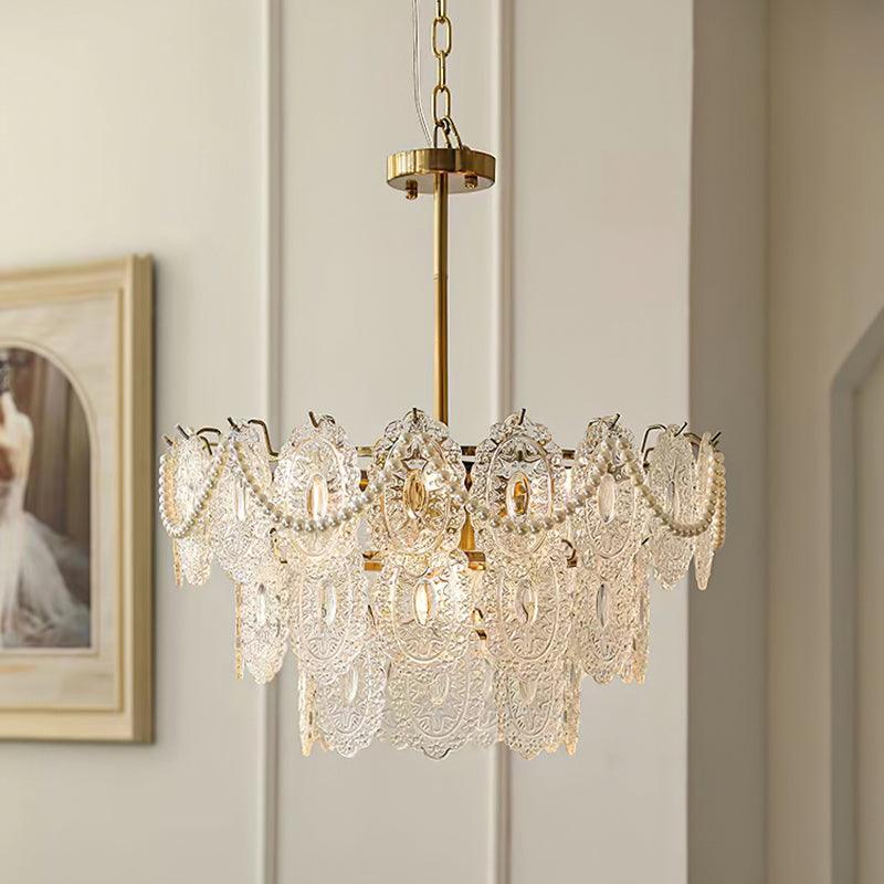 Wave Pearl Gasolier Chandelier