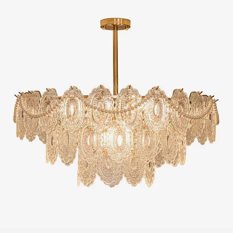 Wave Pearl Gasolier Chandelier