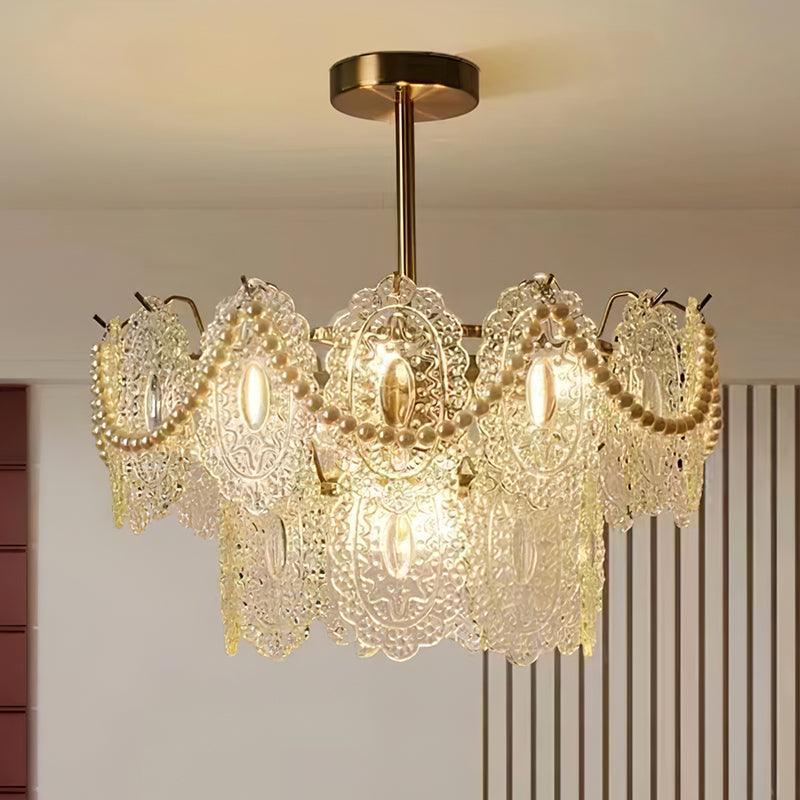 Wave Pearl Gasolier Chandelier